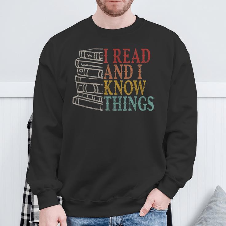 Books Book Lovers Book Lovers Reading Bookworm Sweatshirt Gifts for Old Men