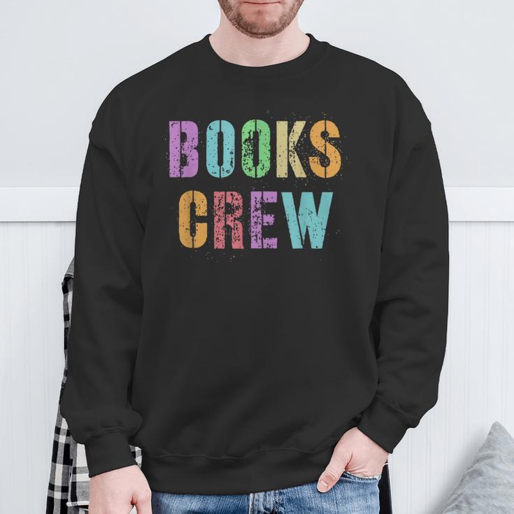 BOOKS CREW Hello Reader Ready Back To School Sweatshirt Gifts for Old Men