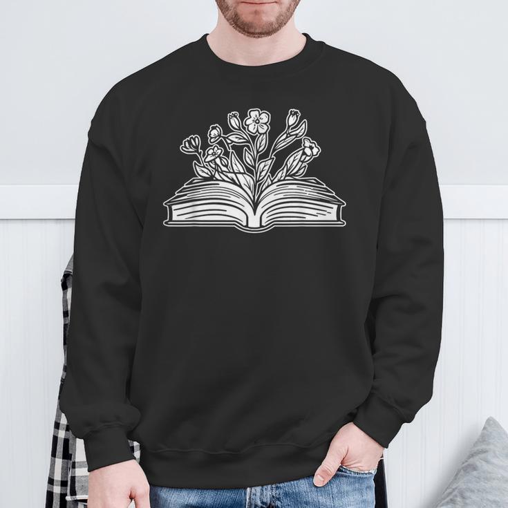 Books Flowers Library Bibliophile Literature Novel Bookworm Sweatshirt Gifts for Old Men Books Flowers Library Bibliophile Literature Novel Bookworm Sweatshirt Gifts for Old Men