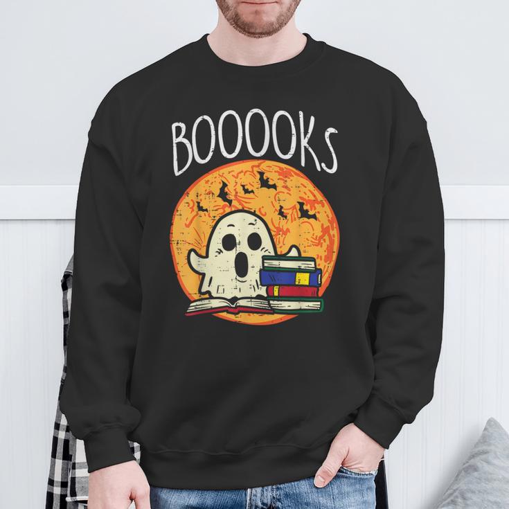 Books Ghost Boooks Halloween Reading Librarian Teacher Book Sweatshirt Gifts for Old Men Books Ghost Boooks Halloween Reading Librarian Teacher Book Sweatshirt Gifts for Old Men