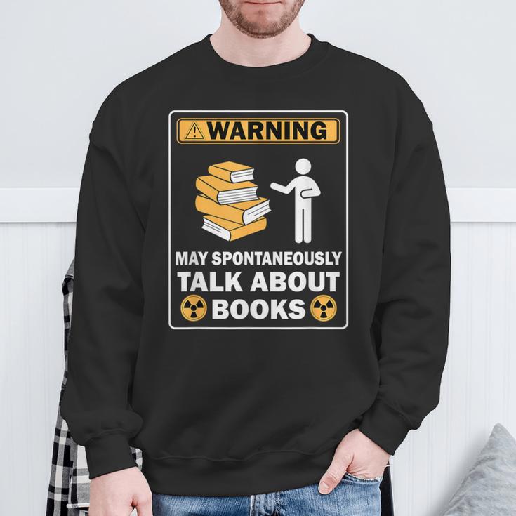 Books Reading Lovers Bookworm Librarian Book Nerd Read Sweatshirt Gifts for Old Men