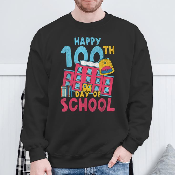 Books School Backpack Student Teacher 100 Days Of School For Men Women Kids Sweatshirt Gifts for Old Men