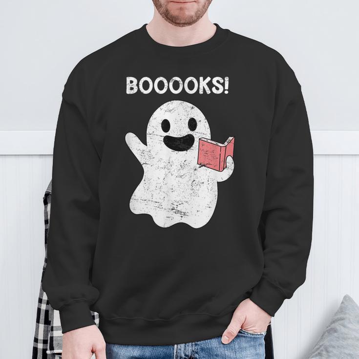 Books Spirit Books Spirit Books Ghost Sweatshirt Gifts for Old Men