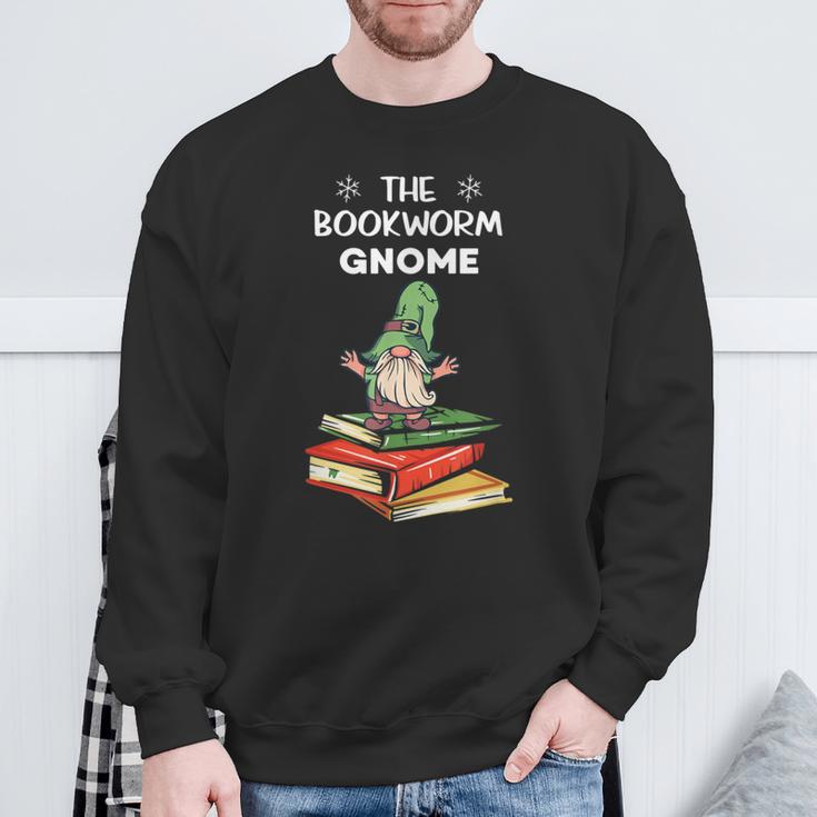 The Bookworm Gnome Christmas Gnome Book Reading Enthusiast Sweatshirt Gifts for Old Men The Bookworm Gnome Christmas Gnome Book Reading Enthusiast Sweatshirt Gifts for Old Men