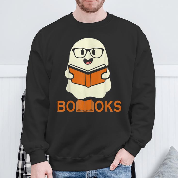 Booooks Ghost Boo Read Books Library Teacher Halloween Cute Men Women Kids Sweatshirt Gifts for Old Men Booooks Ghost Boo Read Books Library Teacher Halloween Cute Men Women Kids Sweatshirt Gifts for Old Men