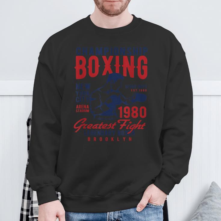 Boxing 伝説のボクサー 最大の戦い チャンピオンシップ ボクシング スウェットシャツ 高齢者への贈り物