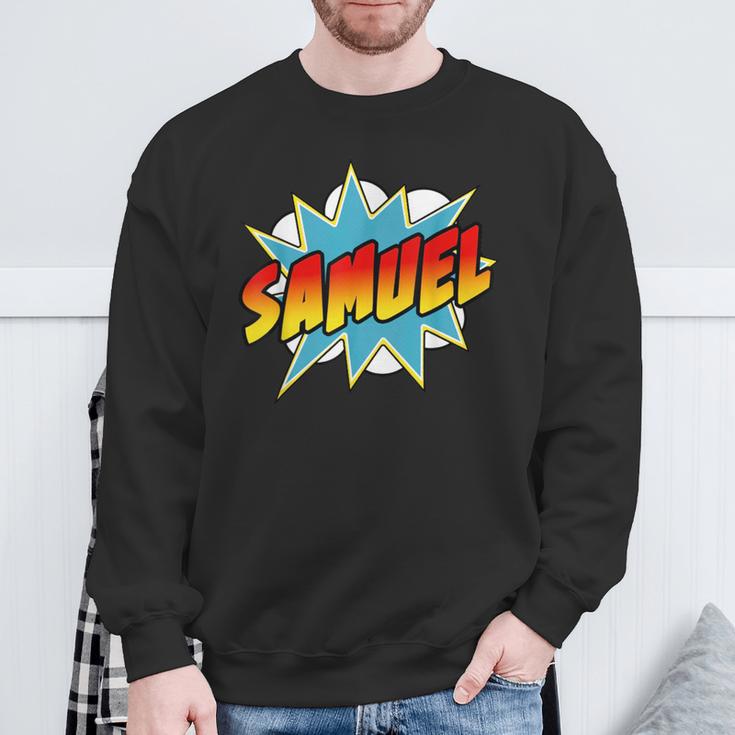 Boys Samuel Comic Book Superhero Name Sweatshirt Gifts for Old Men