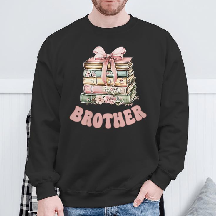 Brother Book First Chapter Birthday Family Matching Party Sweatshirt Gifts for Old Men