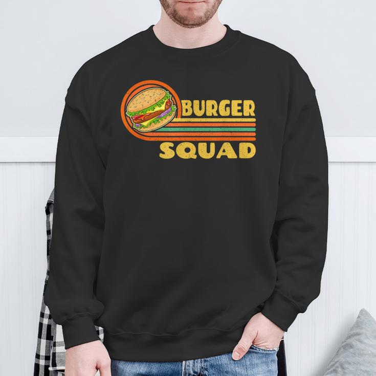 Burgerquad チーズバーガー 食通愛好家チーム ハンバーガー スウェットシャツ 高齢者への贈り物