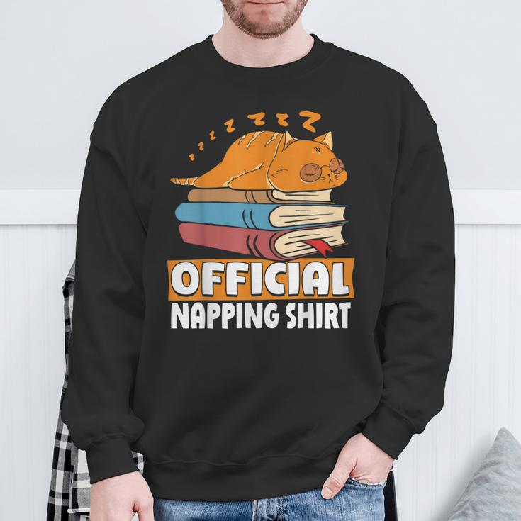 Cat Sleeping Napping Bookworm Reading Book Lover Book Nerd Men Women Kids Sweatshirt Gifts for Old Men Cat Sleeping Napping Bookworm Reading Book Lover Book Nerd Men Women Kids Sweatshirt Gifts for Old Men