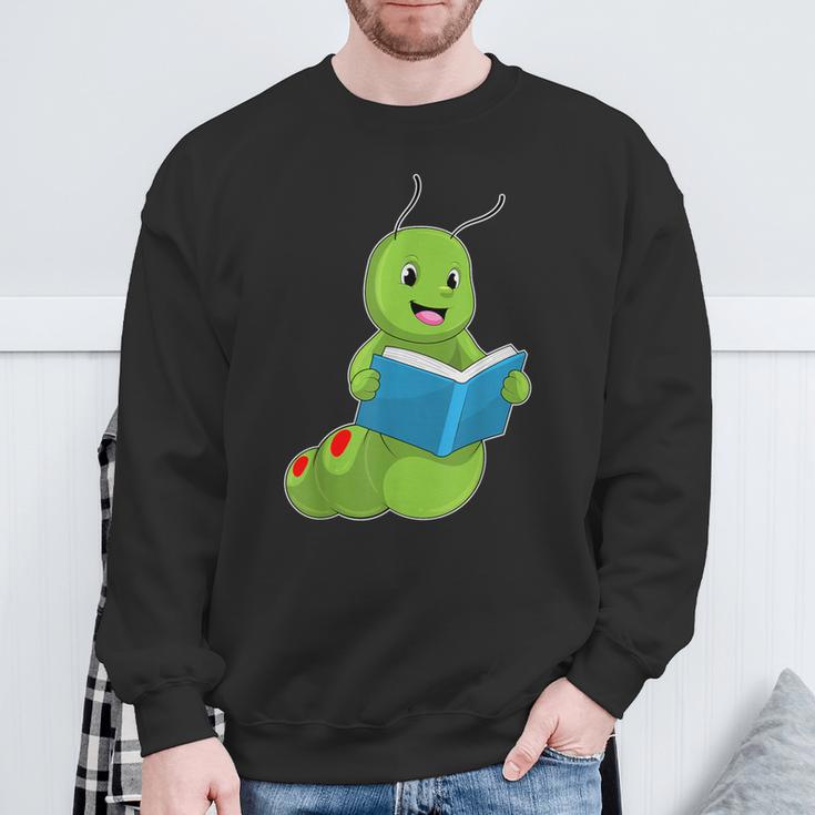 Caterpillar Book Sweatshirt Gifts for Old Men