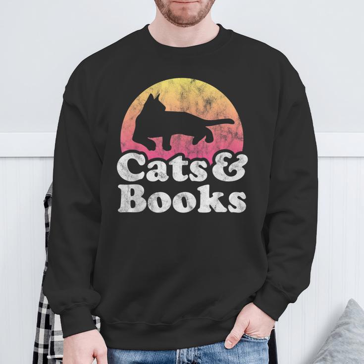 Cats And Books Or Women's Cat And Book Sweatshirt Gifts for Old Men Cats And Books Or Women's Cat And Book Sweatshirt Gifts for Old Men