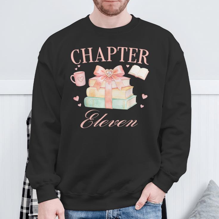Chapter 11th Birthday Bookworm 11 Years Old Cute Book Loves Sweatshirt Gifts for Old Men
