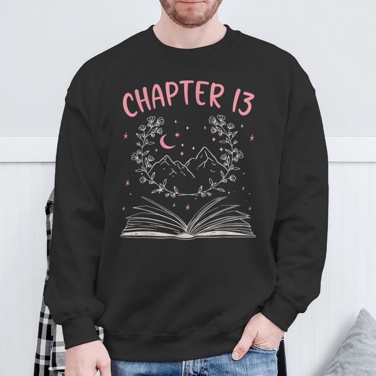 Chapter 13 Birthday Reading Book Lovers 13 Year Old Sweatshirt Gifts for Old Men