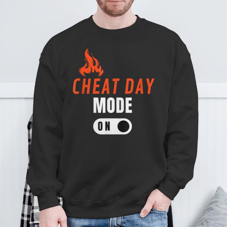 Cheat Day 高カロリー おもしろダイエット スウェットシャツ 高齢者への贈り物