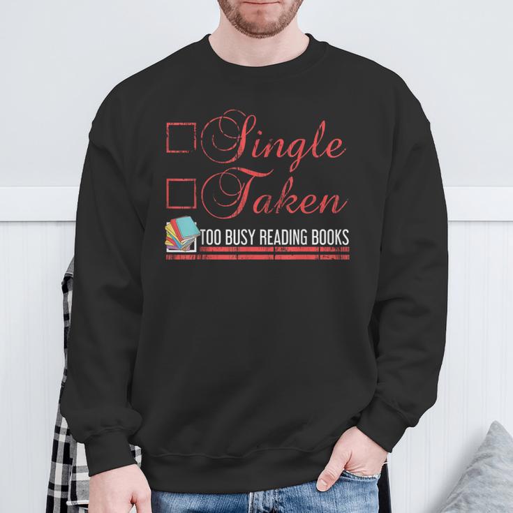 Checklist For Busy Reading Books Bookworm Sweatshirt Gifts for Old Men