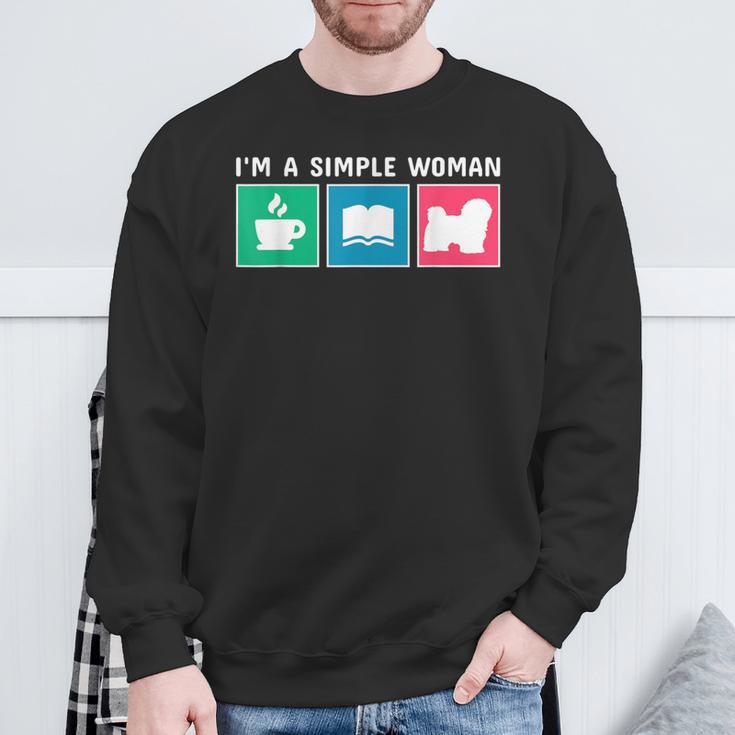 Coffee Books And Havanese Dog Men Women Kids Sweatshirt Gifts for Old Men