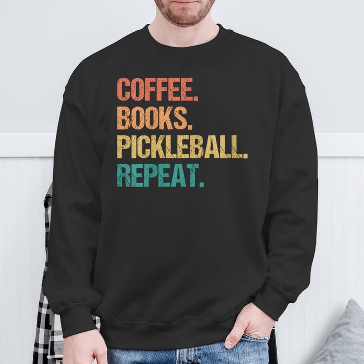 Coffee Books Pickleball Reading Lovers Bookworm Sweatshirt Gifts for Old Men Coffee Books Pickleball Reading Lovers Bookworm Sweatshirt Gifts for Old Men