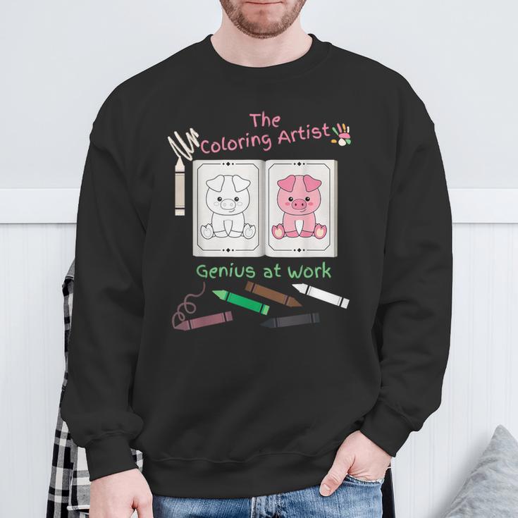 Coloring Book For Kids Ages 3 To 5 Color Inside The Lines Sweatshirt Gifts for Old Men