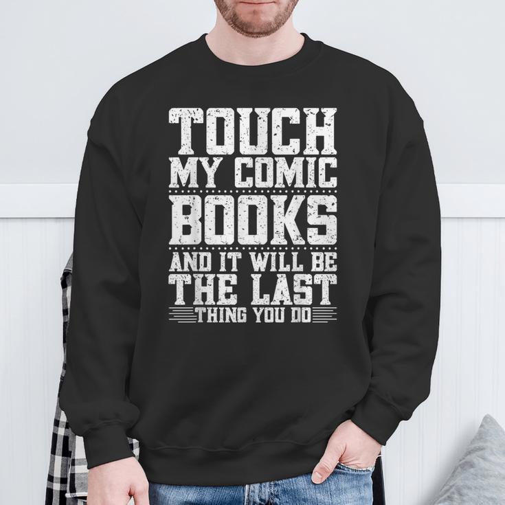 Comic Book Collecting Supplies Comics Collector Comic Books Sweatshirt Gifts for Old Men