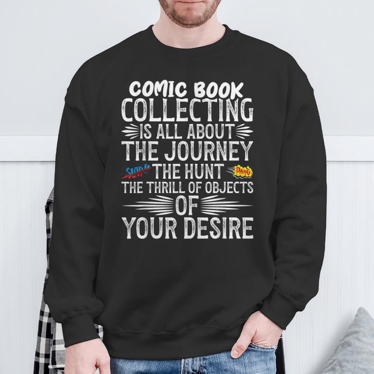 Comics Collector Supplies Comics Lover Comic Book Collecting Sweatshirt Gifts for Old Men
