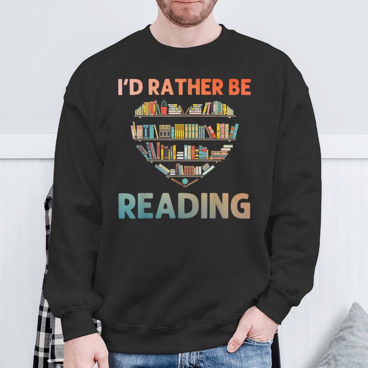 Cool Books For Men Women Book Lover Reading Bookworm Library Sweatshirt Gifts for Old Men