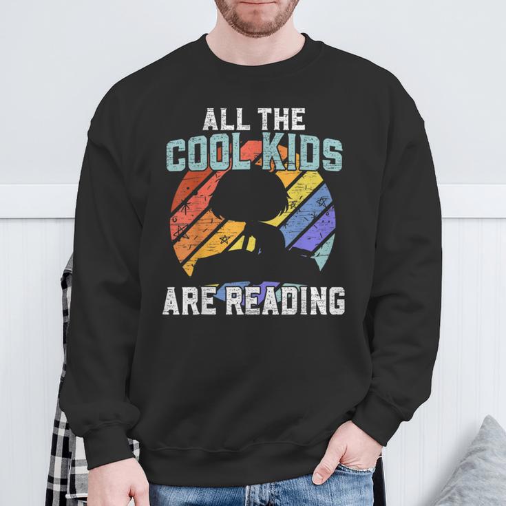 All The Cool Kids Are Reading For a Book Lovers Sweatshirt Gifts for Old Men All The Cool Kids Are Reading For a Book Lovers Sweatshirt Gifts for Old Men