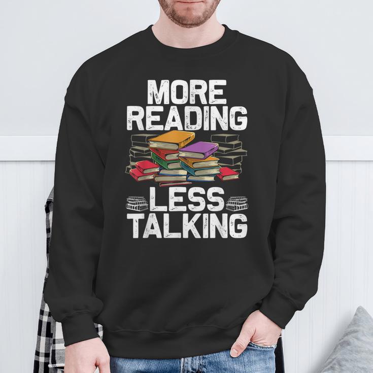 Cool Reading Books For Men Women Book Lover Bookworm Library Sweatshirt Gifts for Old Men