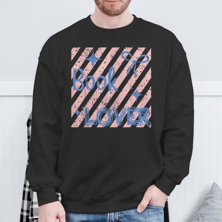 Coquette Bow Book Reading Book Lover Bookish Readers Book Sweatshirt Gifts for Old Men