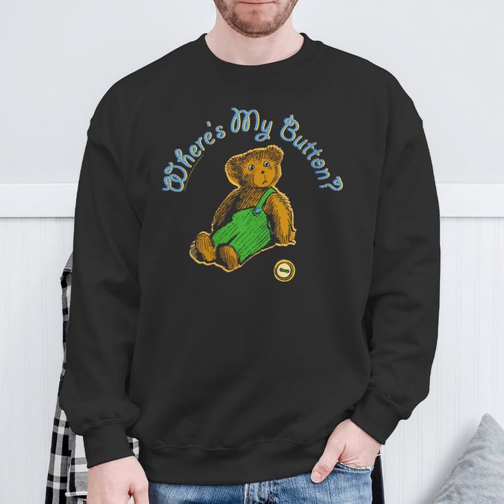 Corduroy Where's My Button Teddy Bear Retro Children's Book Sweatshirt Gifts for Old Men