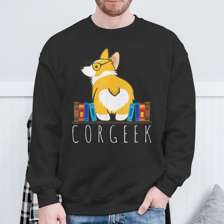 Corgi Corgeek Book Nerd Geek Dog Shirt T-Shirt Sweatshirt Gifts for Old Men Corgi Corgeek Book Nerd Geek Dog Shirt T-Shirt Sweatshirt Gifts for Old Men