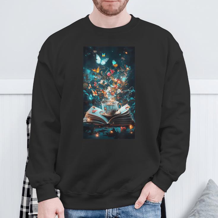 Cosmic Botanical Book Lover Reading Sweatshirt Gifts for Old Men Cosmic Botanical Book Lover Reading Sweatshirt Gifts for Old Men