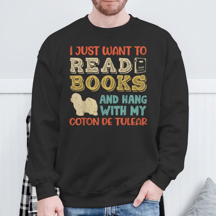 Coton De Tulear Mama Ich Will Nur Lesen Books Hanging Dog Sweatshirt Gifts for Old Men Coton De Tulear Mama Ich Will Nur Lesen Books Hanging Dog Sweatshirt Gifts for Old Men