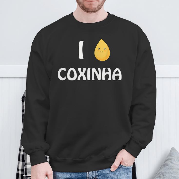 Coxinhaが大好き本物のブラジルオリジナル。 スウェットシャツ 高齢者への贈り物