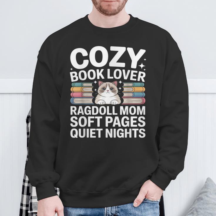 Cozy Book Lover Ragdoll Mom Soft Pages Quiet Nights Sweatshirt Gifts for Old Men Cozy Book Lover Ragdoll Mom Soft Pages Quiet Nights Sweatshirt Gifts for Old Men