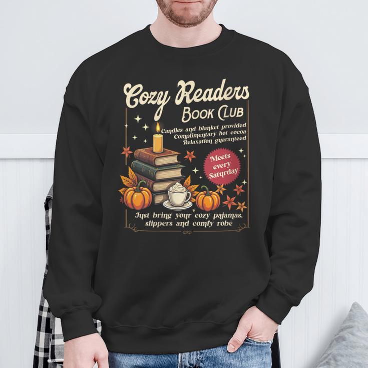 Cozy Reader Book-Club Fall Bookish Booktrovert Librarian Sweatshirt Gifts for Old Men Cozy Reader Book-Club Fall Bookish Booktrovert Librarian Sweatshirt Gifts for Old Men