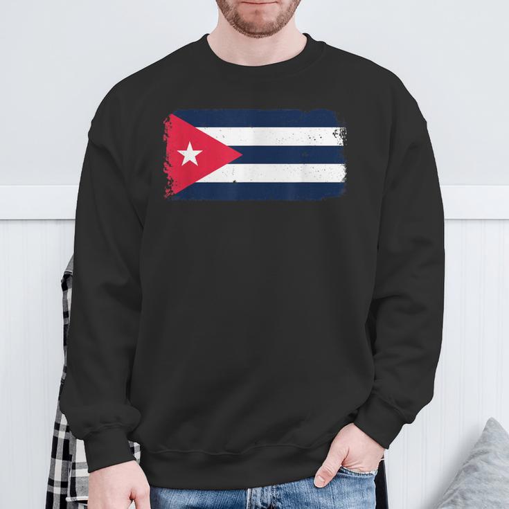 Cuban Flag Cuba Miamipanish Cuban スウェットシャツ 高齢者への贈り物