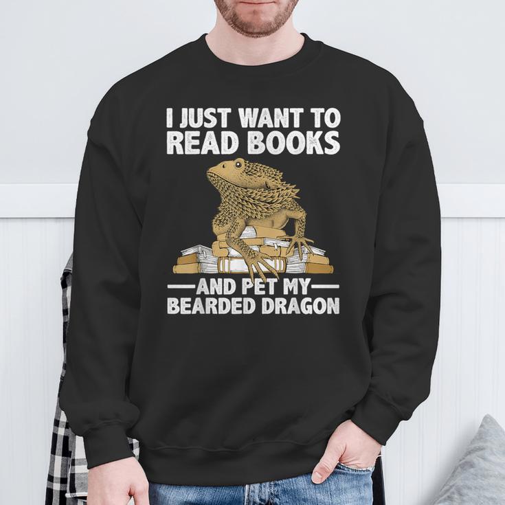 Cute Bearded Dragon For Men Women Zoology Reptile Book Lover Sweatshirt Gifts for Old Men Cute Bearded Dragon For Men Women Zoology Reptile Book Lover Sweatshirt Gifts for Old Men