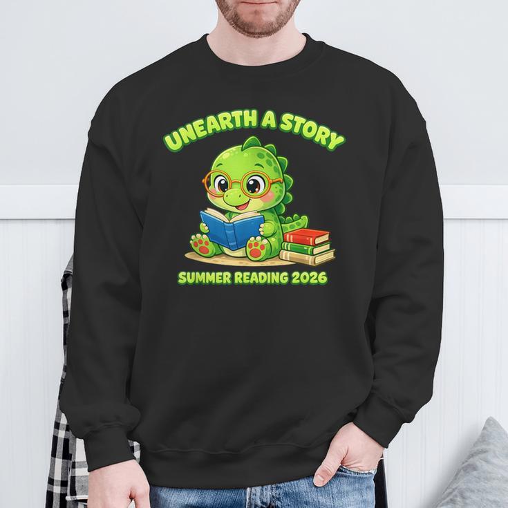 Cute Dino Book Lover Unearth A Story Summer Reading Sweatshirt Gifts for Old Men Cute Dino Book Lover Unearth A Story Summer Reading Sweatshirt Gifts for Old Men