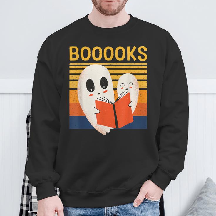 Cute Ghost Book Reading Halloween Teacher Puns Booooks For Men Women Kids Sweatshirt Gifts for Old Men Cute Ghost Book Reading Halloween Teacher Puns Booooks For Men Women Kids Sweatshirt Gifts for Old Men