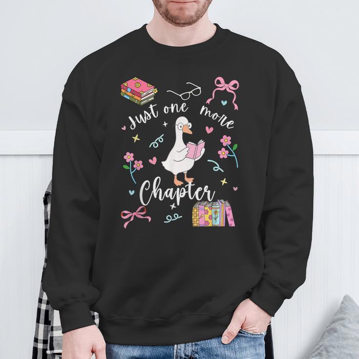 Cute Just One More Chapter Silly Goose Book Club Sweatshirt Gifts for Old Men Cute Just One More Chapter Silly Goose Book Club Sweatshirt Gifts for Old Men