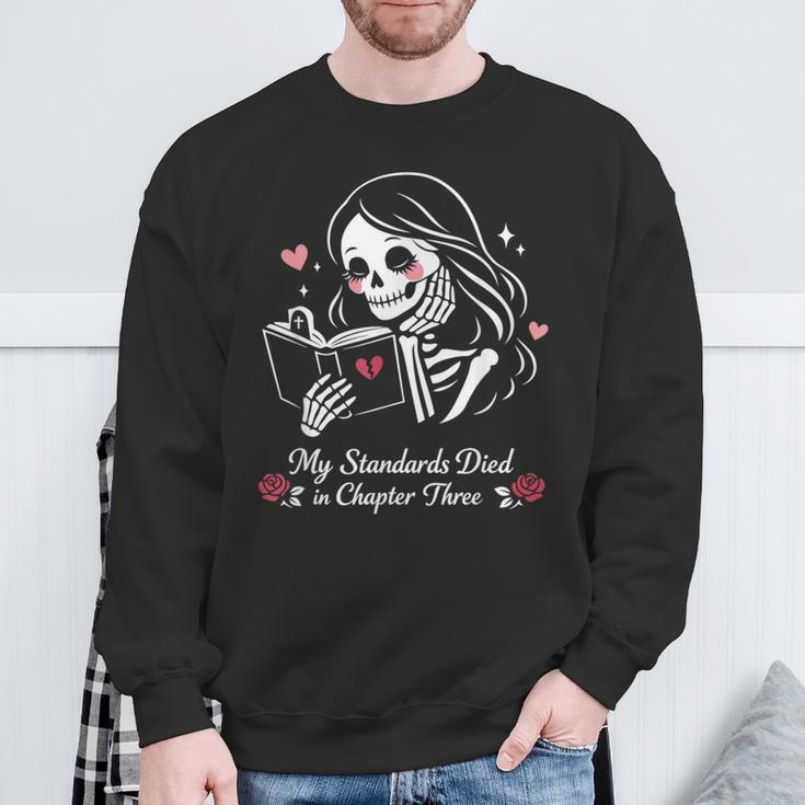 Dark Romance Pajama Skeleton Costume Woman Book Reading Sweatshirt Gifts for Old Men Dark Romance Pajama Skeleton Costume Woman Book Reading Sweatshirt Gifts for Old Men
