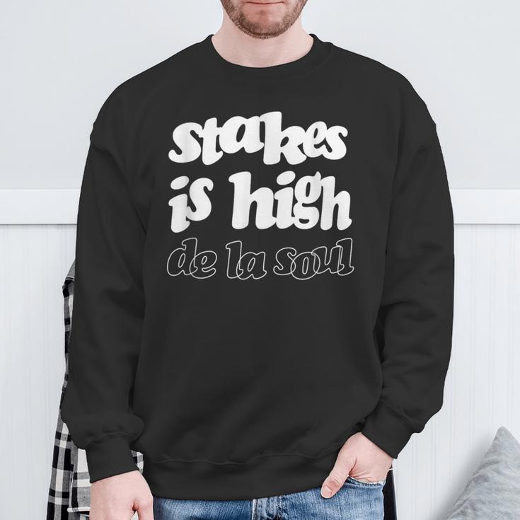 De Laoul 「Stakes Is High」 スウェットシャツ 高齢者への贈り物