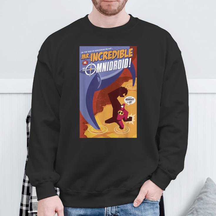 Disney Pixar The Incredibles Omnidroid Comic Book Cover Sweatshirt Gifts for Old Men Disney Pixar The Incredibles Omnidroid Comic Book Cover Sweatshirt Gifts for Old Men