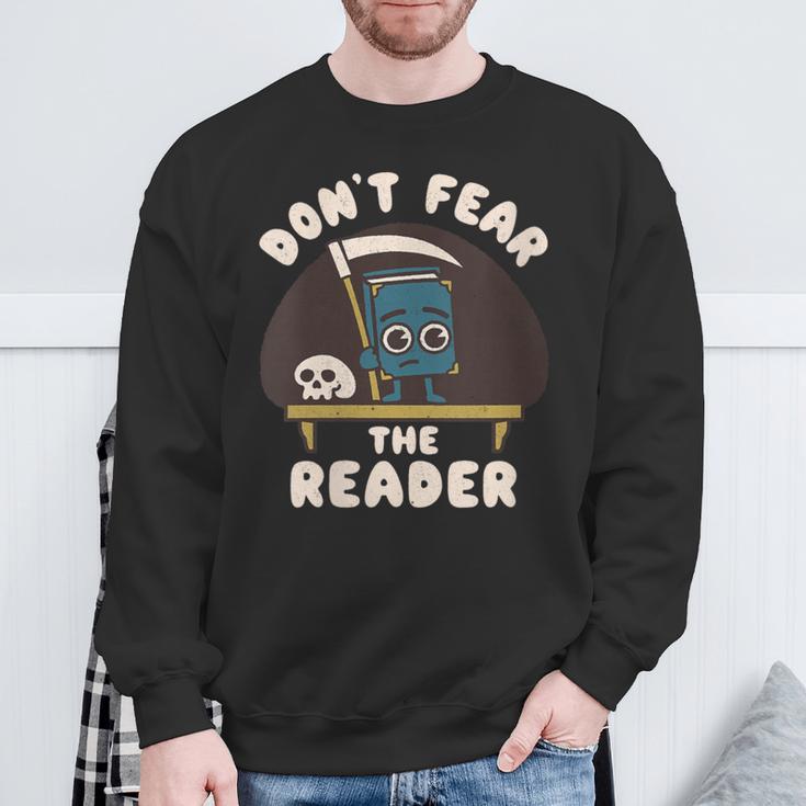 Don't Fear The Reader Kawaii Style Book Cartoon Sweatshirt Gifts for Old Men Don't Fear The Reader Kawaii Style Book Cartoon Sweatshirt Gifts for Old Men