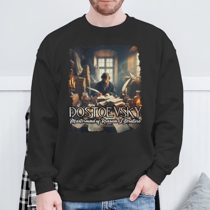 Dostoevsky Books Sweatshirt Gifts for Old Men