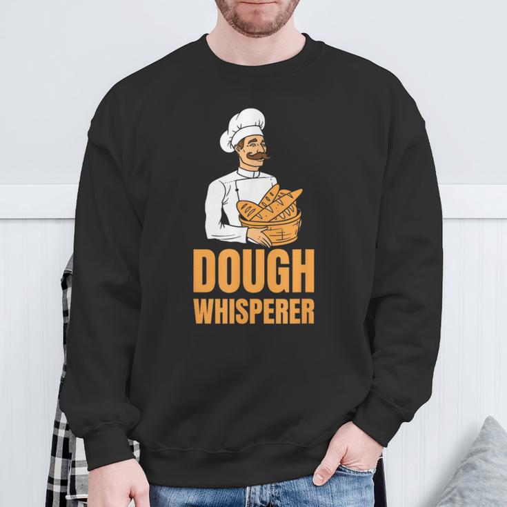 Dough Whisperer Baker Baking Hobby Baker スウェットシャツ 高齢者への贈り物