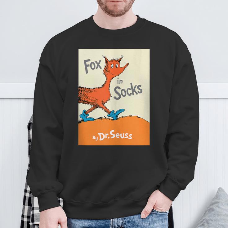 Dr Seuss Fox In Socks Book Cover Sweatshirt Gifts for Old Men Dr Seuss Fox In Socks Book Cover Sweatshirt Gifts for Old Men