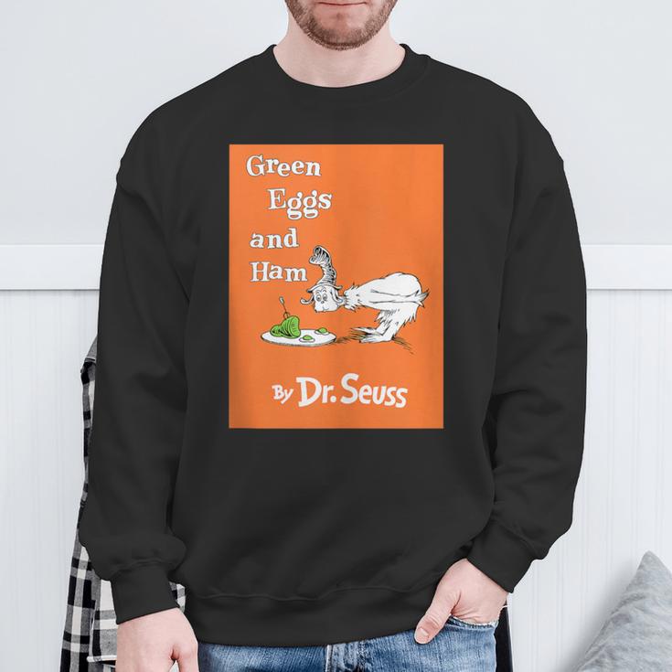 Dr Seuss Green Eggs And Ham Book Cover Sweatshirt Gifts for Old Men