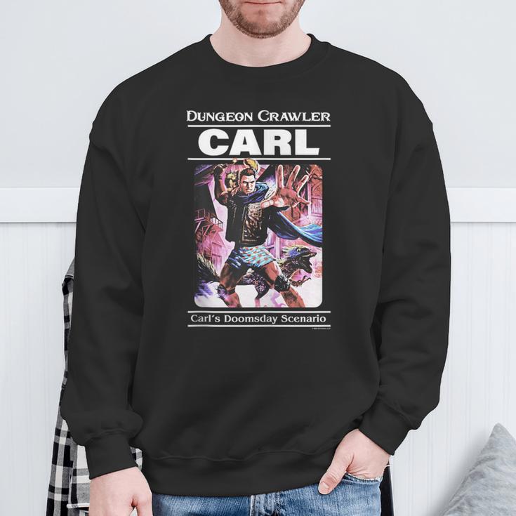 Dungeon Crawler Carl Vintage Paperback Illustration Book Sweatshirt Gifts for Old Men